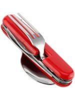 Square Kumanya Çakısı 6 Fonksiyonlu Kaşık Çatal Kiti Küçük Boy