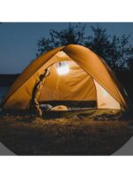 P-300W 10MODLU Güneş Enerjili Solar Aydınlatma Kamp Çadır Lambası Ampül LED Şarjlı Işıldak El Feneri