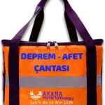 Akana Deprem-Afet Çantası Tek Özel Gıda ve Su Içeren 5 Kişilik Set