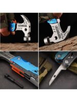 Dekohop Outdoor Profesyonel Çakı Çekiç Pense Ateş Taşı Vidalama Kamp Piknik ve Doğa Çok Fonksiyonlu alet seti - Görsel 3