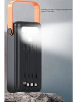 Exenar Güneş Enerjili 50.000 Mah Powerbank Kamp Ledli Işıklı Powerbank Kendinden Kablolu Solar 22.5W - Görsel 4