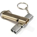 2 Adet Acil Yüksek Ses Ikaz Imdat Düdüğü Anahtarlık Alüminyum Islık Yürüyüş Sos Düdük 2 Adet