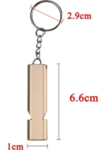 2 Adet Acil Yüksek Ses Ikaz Imdat Düdüğü Anahtarlık Alüminyum Islık Yürüyüş Sos Düdük 2 Adet - Görsel 4