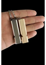 2 Adet Acil Yüksek Ses Ikaz Imdat Düdüğü Anahtarlık Alüminyum Islık Yürüyüş Sos Düdük 2 Adet - Görsel 2