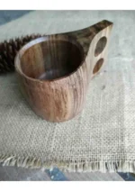 Ahşap Organik Ceviz Kuksa Bardak Içecek Kupa - Görsel 3