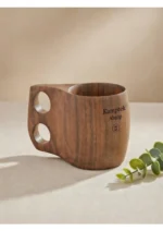 Ahşap Organik Ceviz Kuksa Bardak Içecek Kupa
