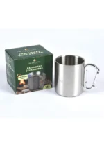 350 ml Çelik Kamp Bardağı, Paslanmaz Çelik Bardak, Kupa - Görsel 2