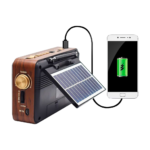 birtex 320 Bt Fm Solar Kitap Okuma Işıklı Şarjlı Pilli Usd Radyo Çalar Ve Nostaljik Müzik - Görsel 3